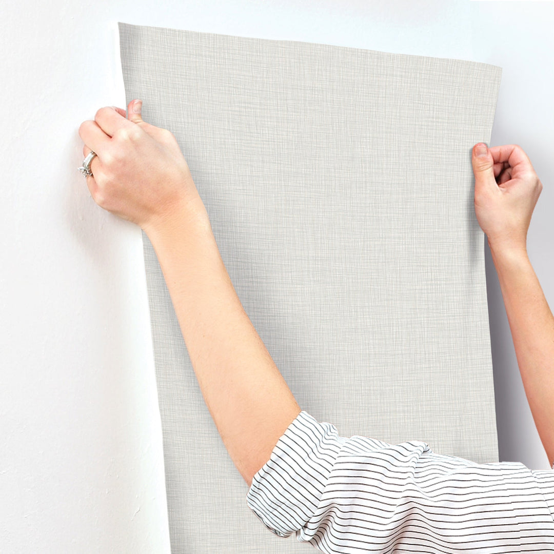 Crossover Light Blue Crosshatch Wallpaper by York Wallcoverings Designer