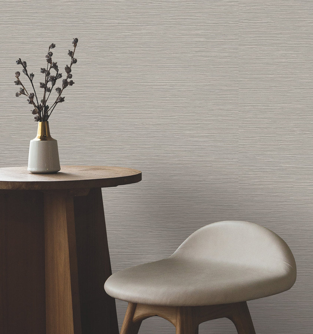 Oasis Brown Faux Grasscloth Wallpaper by York Wallcoverings Designer