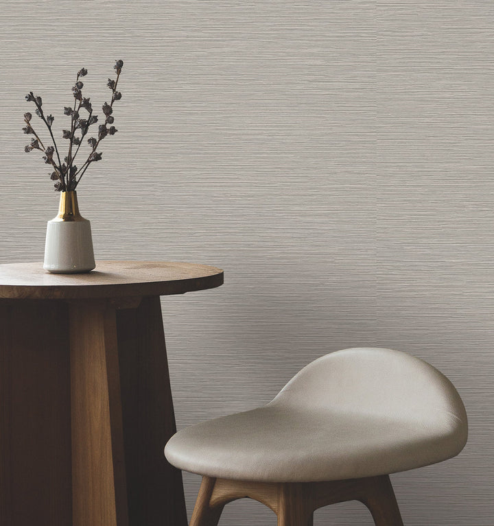 Oasis Brown Faux Grasscloth Wallpaper by York Wallcoverings Designer