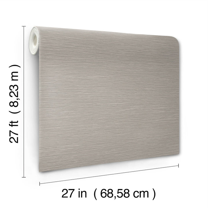 Oasis Brown Faux Grasscloth Wallpaper by York Wallcoverings Designer