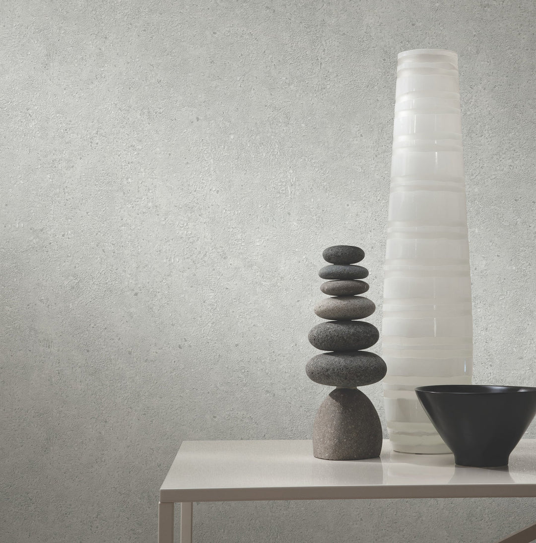 Artisan Stone Pewter Texture Wallpaper by York Wallcoverings Designer