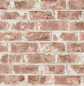 Jomax Red Warehouse Brick Wallpaper by Brewster