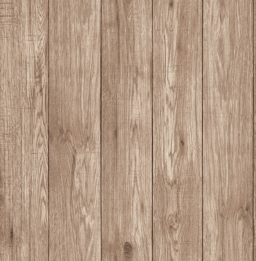 Mammoth Brown Lumber Wood Wallpaper by Brewster Brewster Essentials Covers about 56.4 square feet 20.5-in by 33-ft long roll Unpasted 20.9 - Fabric Carolina -