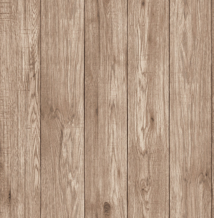 Mammoth Brown Lumber Wood Wallpaper by Brewster Brewster Essentials Covers about 56.4 square feet 20.5-in by 33-ft long roll Unpasted 20.9 - Fabric Carolina -