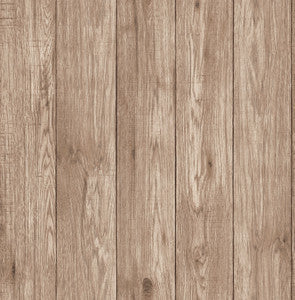 Mammoth Brown Lumber Wood Wallpaper by Brewster