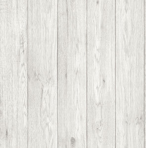 Mammoth White Lumber Wood Wallpaper by Brewster