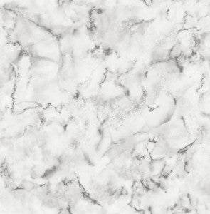 Notting Hill Light Grey Marble Wallpaper by Brewster
