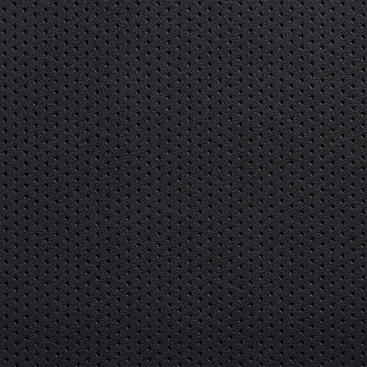 V129 Black Perforated by Charlotte Designer Fabric Value Vinyl 100% Vinyl, 29oz. Asia Exceeds 100,000 Wyzenbeek Rubs (Heavy Duty) </p><p>Repeat: 54 Inches - Swanky Fabrics -