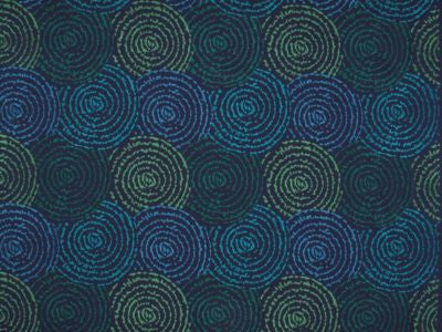 Coriolis Ocean Deep V561400001 by Grey Watkins Designer Fabric WATERFALL 100% COTTON INDIA LIGHT DUTY Horizontal: 14.75" and Vertical: 16.75" 51 - Swanky Fabrics -