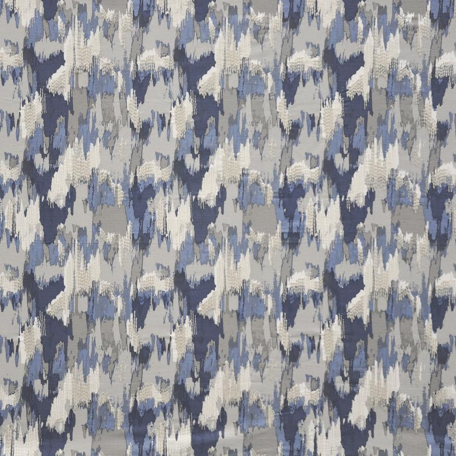 Vanuatu # 827 Ice Floe by Maxwell Fabric COLOR WAVES-RIVIERA 85% COTTON/15% POLYESTER NONE INDIA V-15"H-10.25" 54"EMB.51" - Fabric Carolina -