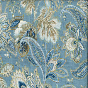 Vanessa Porcelain by Norbar Fabric 55% LINEN 45% RAYON CHINA 25 3/4"V 27 1/2"H 54 - Fabric Carolina -