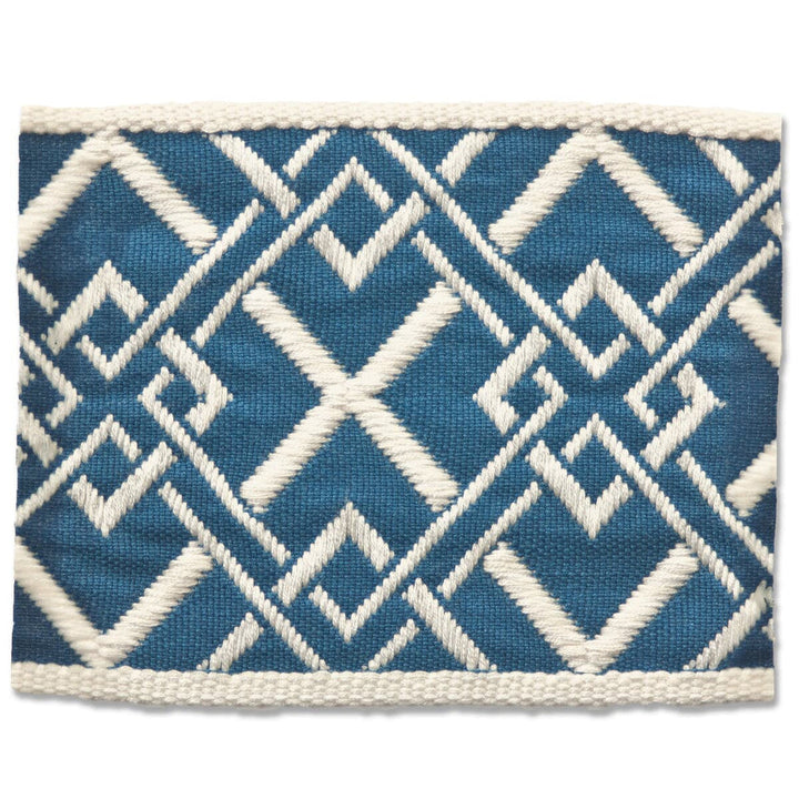 Vanity 5 Bluebird by Stout Designer Trim NEW WORLD TAPES & BORDERS 100%SVI FRANCE </p><p>Repeat: 0 2.65 in - Swanky Fabrics -