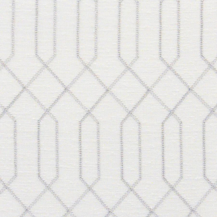 Varanasi # 505 Haze by Maxwell Designer Fabric Sheer Paths 100% POLYESTER TURKEY V-6.1" H-2.1" 118" EMB. WIDTH 110" - Swanky Fabrics -