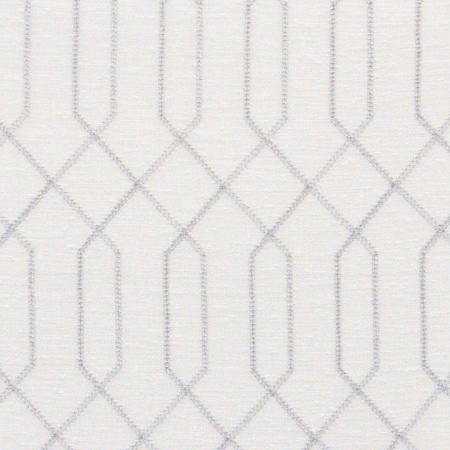 Varanasi # 505 Haze by Maxwell Fabric Sheer Paths 100% POLYESTER TURKEY V-6.1" H-2.1" 118" EMB. WIDTH 110" - Fabric Carolina -