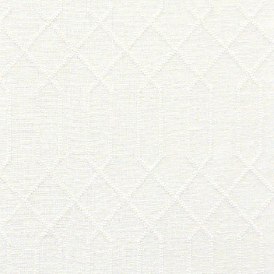 Varanasi # 556 Plaster by Maxwell Fabric Sheer Paths 100% POLYESTER TURKEY V-6.1" H-2.1" 118" EMB. WIDTH 110" - Fabric Carolina -