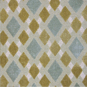 Vivace Aqua/Chartreuse by Old World Weavers Fabric