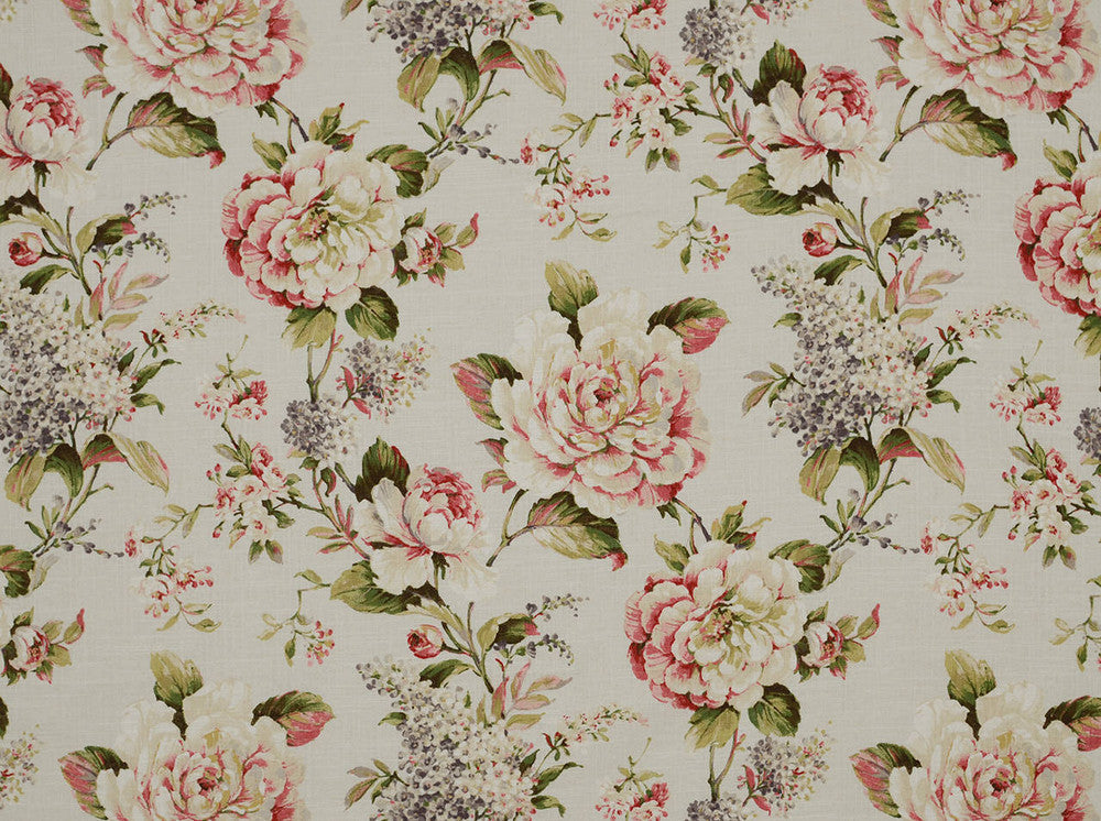 Veronica Woodrose 361 by Covington Fabric our website for purchase 55% Linen/45% Rayon Korea 12000 Horizontal: 27" and Vertical: 25.25" 56" - Fabric Carolina -