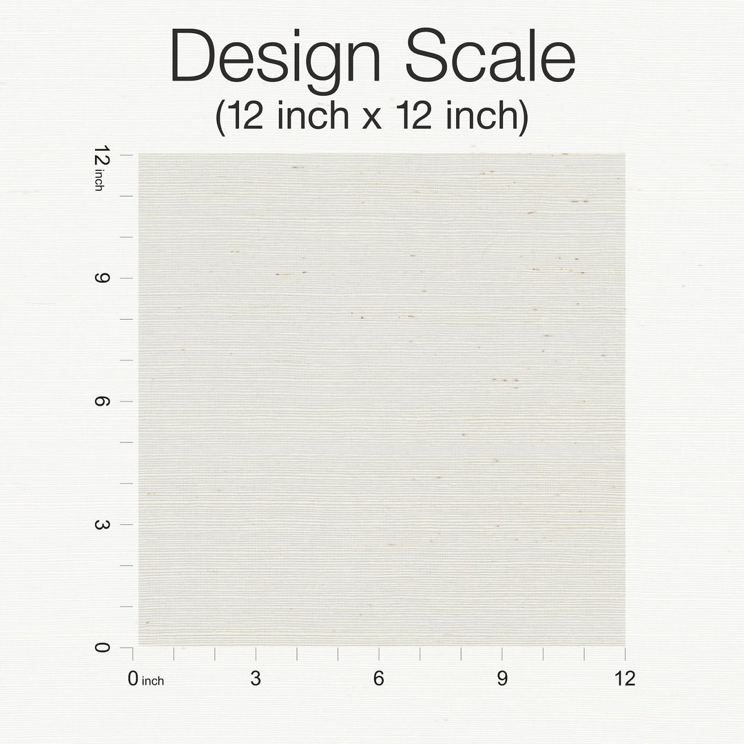 Plain Grass White Wallpaper by York Wallcoverings Designer