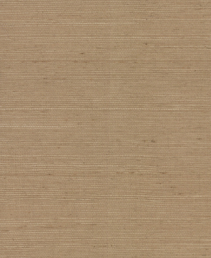 Plain Grass Brown Wallpaper by Magnolia Home Magnolia Home Covers about 72 square feet 36-in by 24-ft long roll Unpasted 0 - Fabric Carolina -