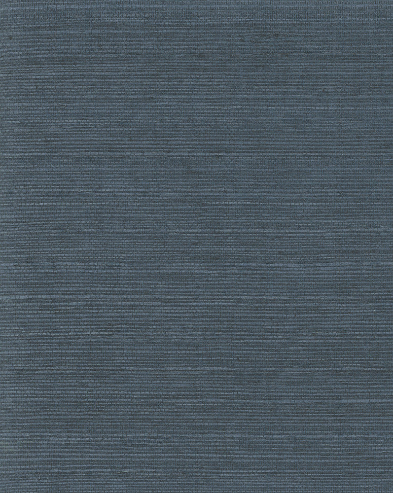 Plain Indigo Grass Wallpaper by Magnolia Home Magnolia Home 4 Covers about 72 square feet 36-in by 24-ft long roll Unpasted 0 - Fabric Carolina -