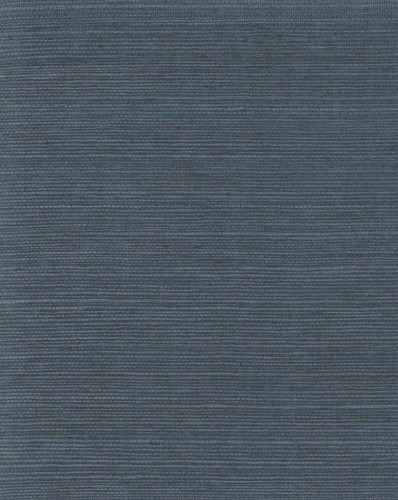 Plain Grass Sisal Grasscloth Blue Wallpaper by York Wallcoverings Blooms Covers about 72 square feet 36-in by 24-ft long roll Unpasted 0 - Fabric Carolina -