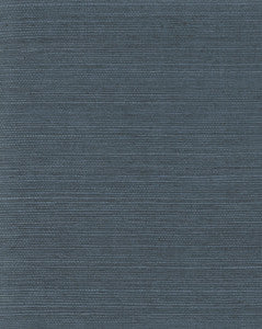 Plain Grass Sisal Grasscloth Blue Wallpaper by York Wallcoverings