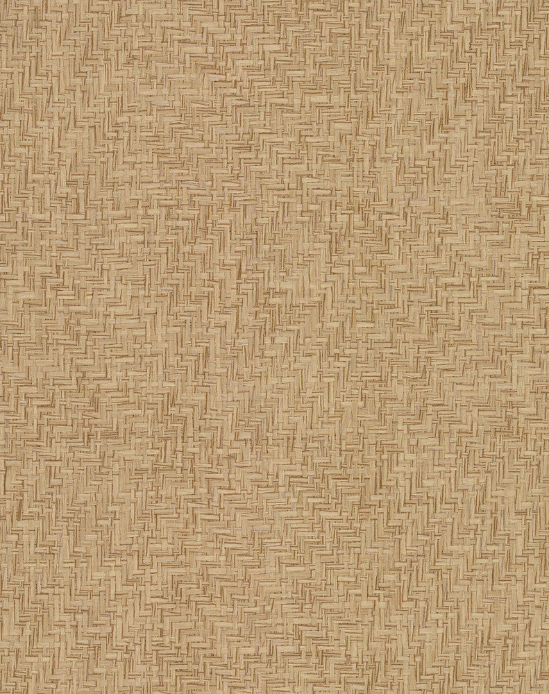 Interlocking Weave Sisal Grasscloth Brown Wallpaper by York Wallcoverings Grasscloth II Covers about 72 square feet 36-in by 24-ft long roll Unpasted 0 - Fabric Carolina -
