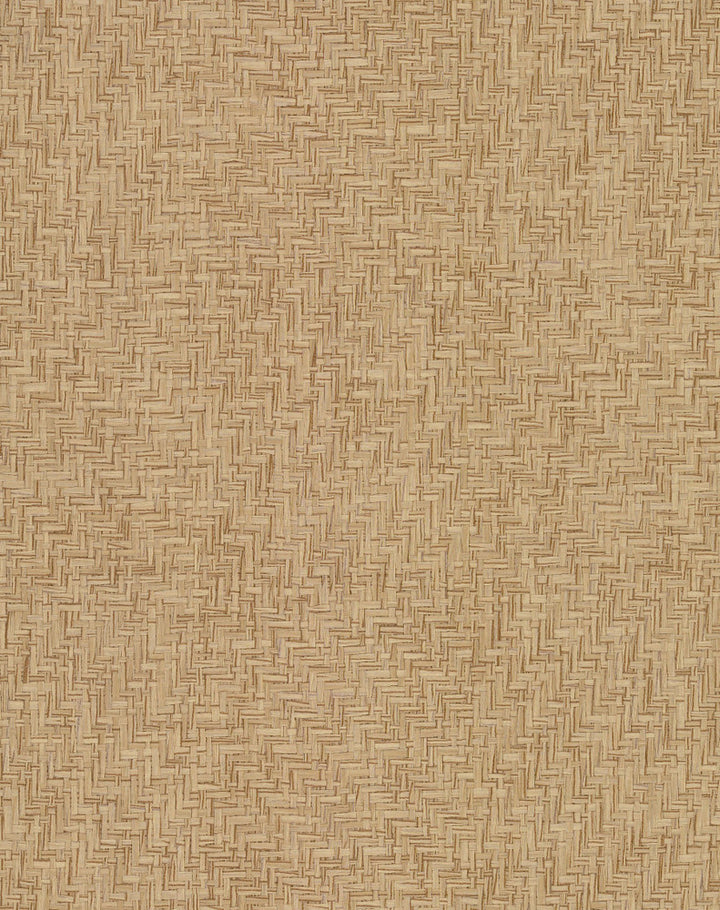 Interlocking Weave Sisal Grasscloth Brown Wallpaper by York Wallcoverings Grasscloth II Covers about 72 square feet 36-in by 24-ft long roll Unpasted 0 - Fabric Carolina -