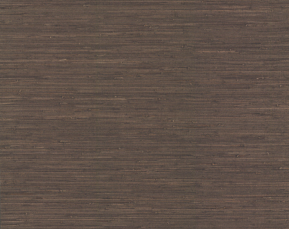 Knotted Grass Brown Wallpaper by Ronald Redding Grasscloth & Natural Resource Covers about 72 square feet 36-in by 24-ft long roll Unpasted 0 - Fabric Carolina -