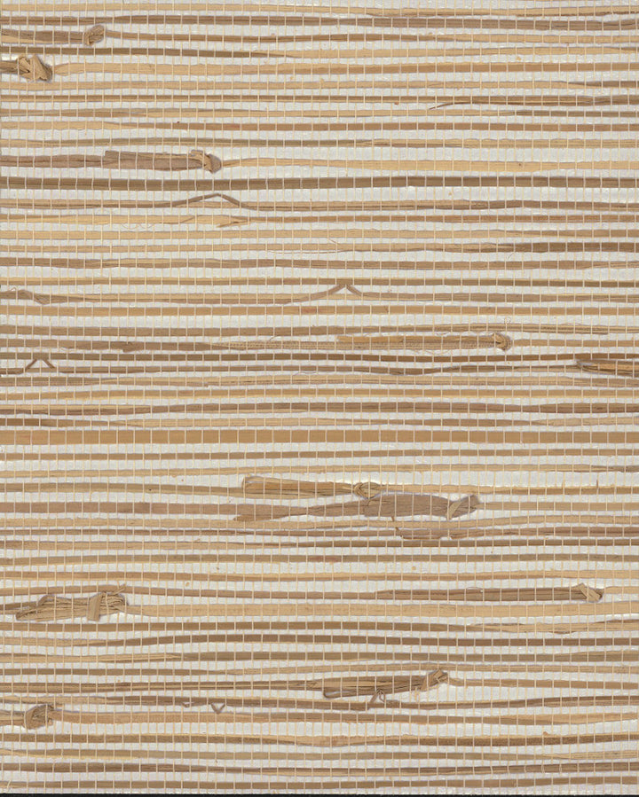 Wide Knotted Grass Metallic Wallpaper by York Wallcoverings Grasscloth by York II Covers about 72 square feet 36-in by 24-ft long roll Unpasted 0 - Fabric Carolina -