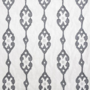 Vidalia Ivory Silver by Norbar Designer Fabric PRISM ELEMENTS 60% COTTON - 25% POLYESTER INDIA 7 3/4"V - 6 1/2"H 52 - Swanky Fabrics -