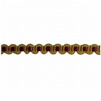 Virginia 52 Cypress by Stout Trim ART OF DESIGN BRAIDS/GIMP/BORDER 54%SVI 24%NYL 22%COT CHINA Horizontal: 0.000 and Vertical: 0.000 0.5 in - Fabric Carolina -