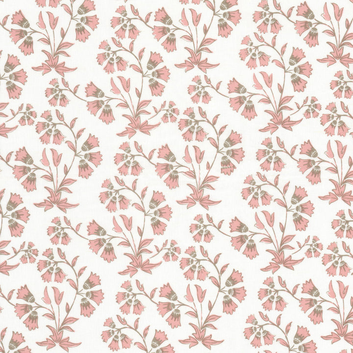 Vivian 3 Petal by Stout Fabric Stout Fabric Vivian 3 PetalFabric Comfortable Living Blossom/Sienna 54%Lin 46%Cot India </p><p>Repeat: H: 7.5, V: 0 52 in - Fabric Carolina -