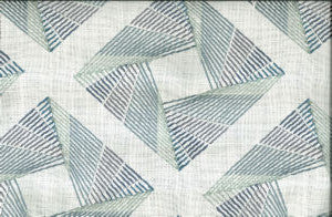 Voltaire Mineral by Norbar Designer Fabric 65% POLYESTER 20% LINEN INDIA 9"V 9 1/2"H 53 - Swanky Fabrics -
