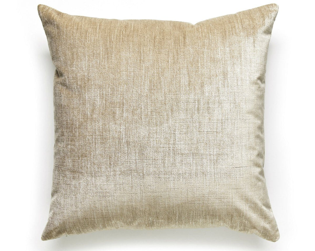 Supreme Velvet Pillow 22 X 22 - Almond Buff VPSUPRMPILL0713 by Scalamandre Designer Pillow