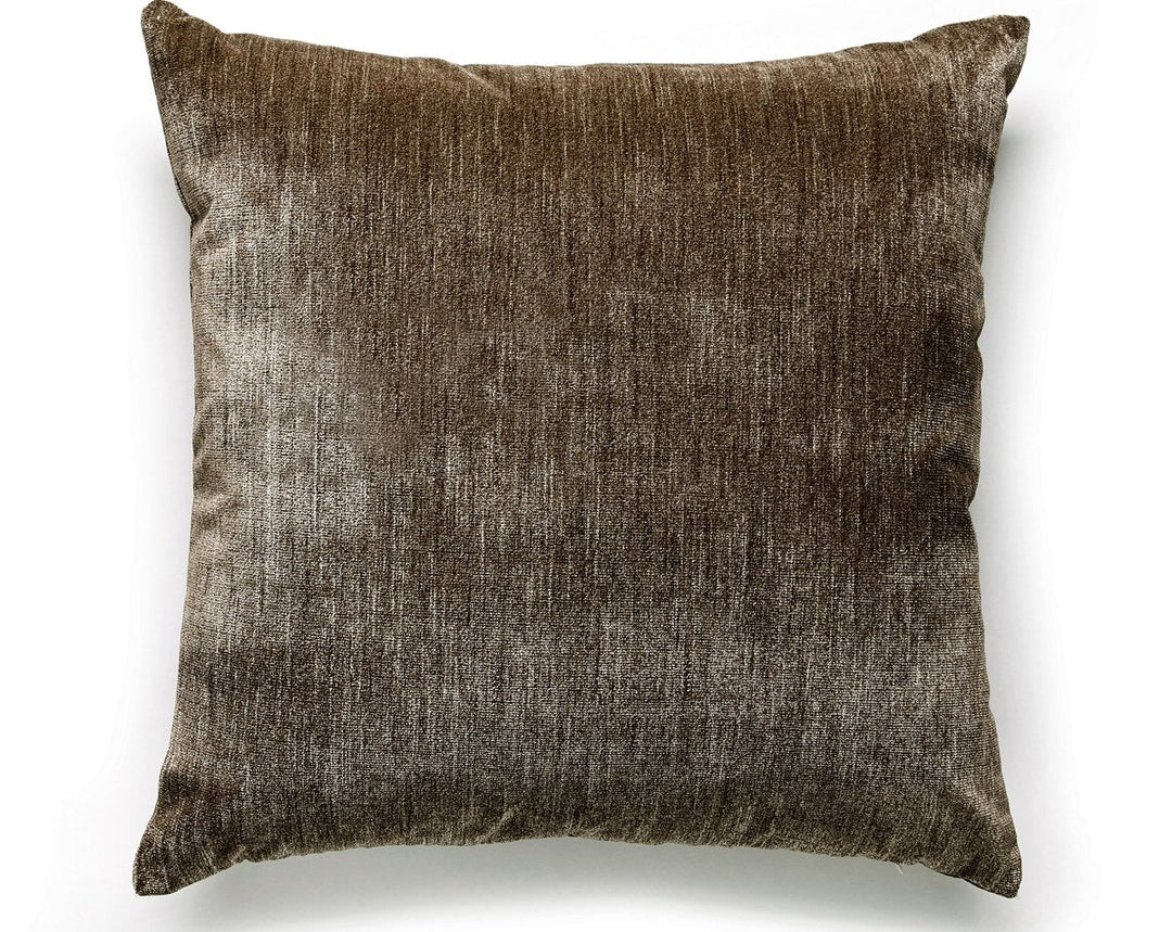 Supreme Velvet Pillow 22 X 22 - Walnut VPSUPRMPILL0772 by Scalamandre Designer Pillow