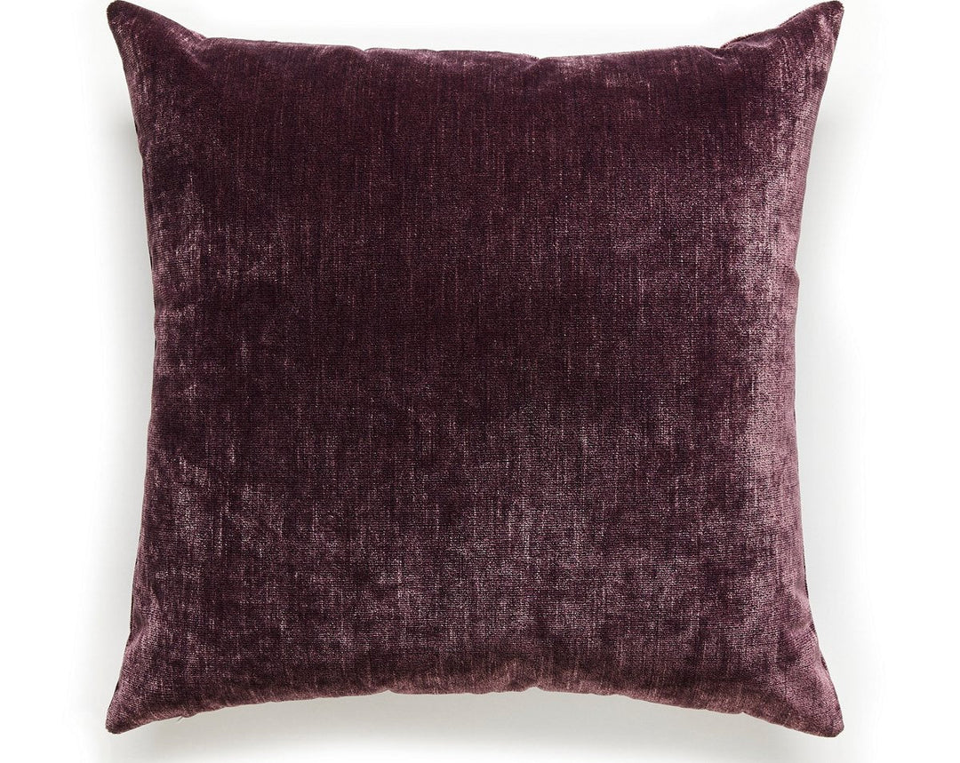 Supreme Velvet Pillow 22 X 22 - Plum Perfect VPSUPRMPILL0890 by Scalamandre Designer Pillow