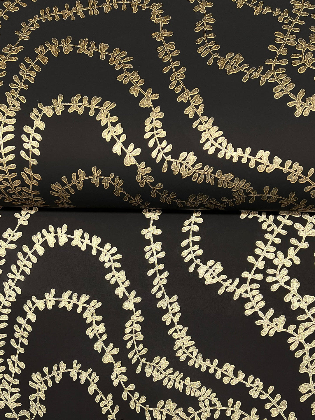 String of Pearls Gold Vine Wallpaper by Ronald Redding Designer