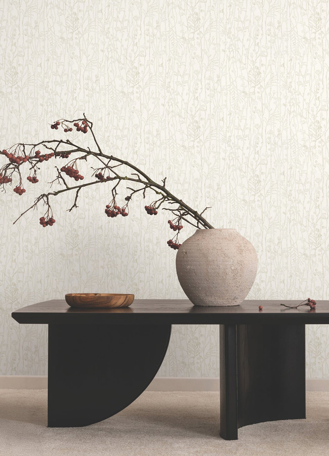 Filigree Pearl Abstract Wallpaper by Ronald Redding Designer