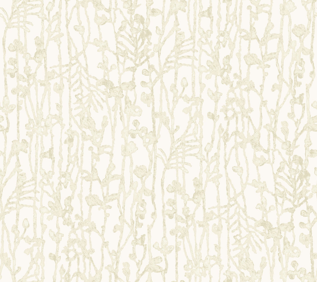 Filigree Beige Abstract Wallpaper by Ronald Redding Designer