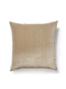 Scalamandre Pillows Strie Velvet Pillow 22 X 22 - DoveOatmeal