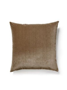 Scalamandre Pillows Strie Velvet Pillow 22 X 22 - Sable