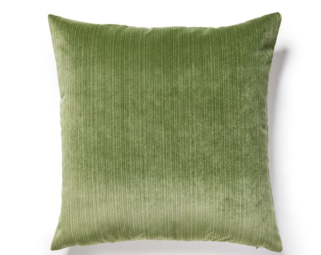 Strie Velvet Pillow 22 X 22 - Balsam VWSTRIEPILL0024 by Scalamandre Designer Pillow
