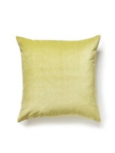 Scalamandre Pillows Strie Velvet Pillow 22 X 22 - Chartreuse