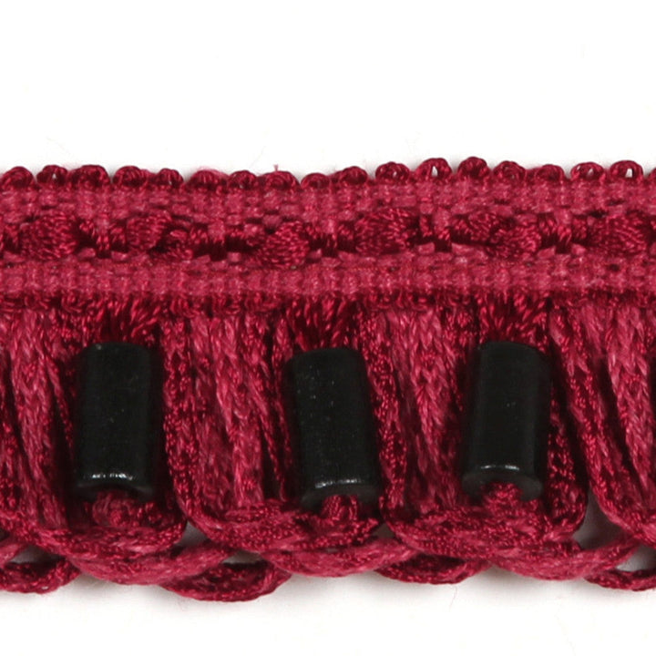 Vaasa Cranberry by Europatex Designer Fabric Helsinki 100% Polyester 1.25 inches - Swanky Fabrics -