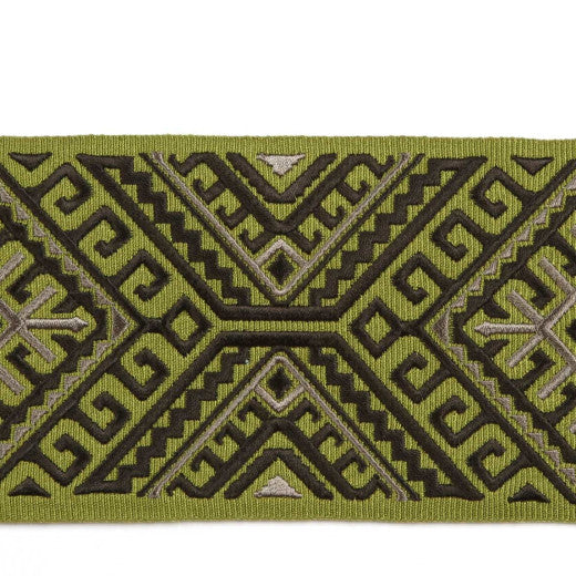 Vaduz - Avocado by Europatex Fabric Tapes Galore 100% Polyester China See Sample Horizontal: N/A and Vertical: N/A 3.50 inches  - Fabric Carolina -
