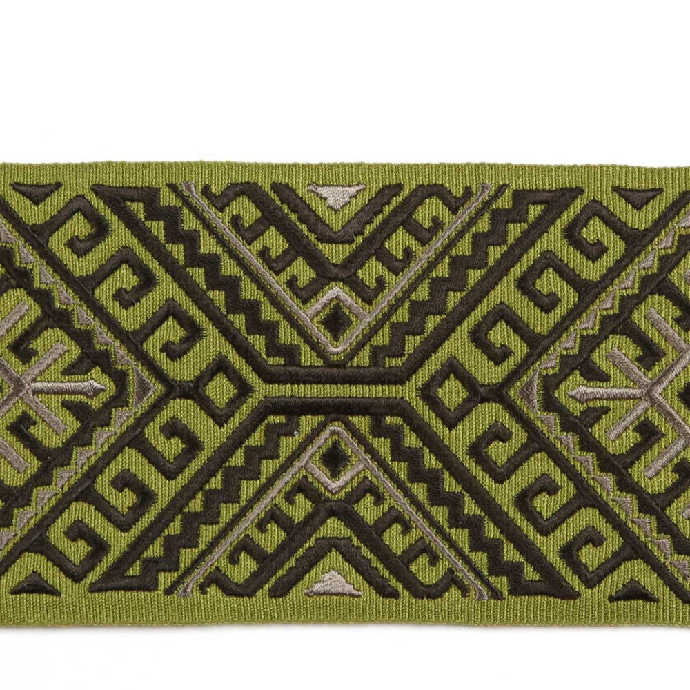 Vaduz Avocado by Europatex Fabric Tapes Galore 100% Polyester 6.25" 3.50 inches - Fabric Carolina -