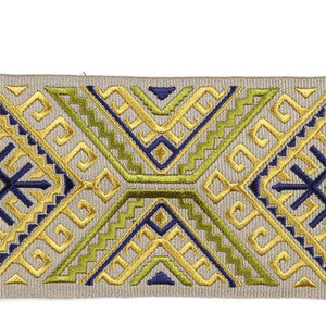 Vaduz Lime by Europatex Fabric