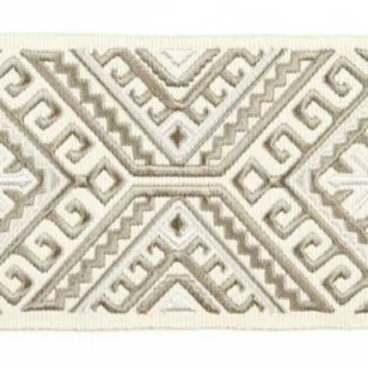 Vaduz Ivory by Europatex Fabric Tapes Galore 100% Polyester 6.25" 3.50 inches - Fabric Carolina -