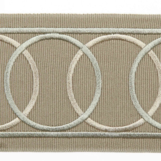 Vercelli - Jute by Europatex Designer Fabric Tapes Galore 100% Polyester China See Sample Horizontal: N/A and Vertical: N/A 3.15 inches  - Swanky Fabrics -